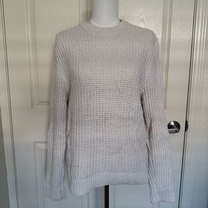 Hollister Cream Knit Sweater (L)